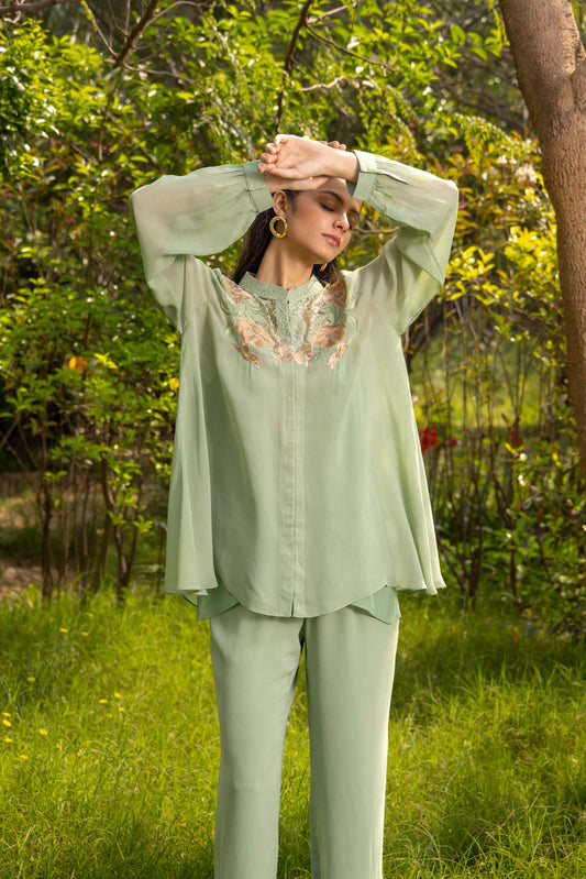 Amaryllis French lace Georgette Co-ord Set