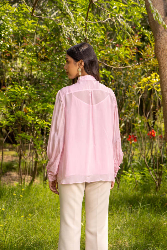 Freesia dragonfly Chiffon shirt