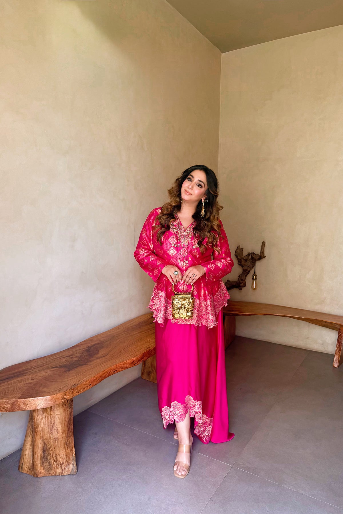 Shiana Kothari In Assi Gulnaar Hand Embroidered Banarasi Skirt Set